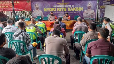 Gerai Vaksin Merdeka Belum Maksimal, Polsek Bekasi Utara Lakukan Evaluasi