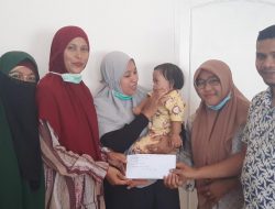 IPSM Aceh Utara Serahkan Donasi untuk Pengobatan Bayi Penderita Bocor Jantung