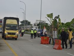 Hak Belum Dibayarkan, Warga Jatikarya Tanam Pohon Pisang di Tengah Tol Cimanggis-Cibitung