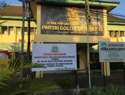 Kejelasan Asset Partai Dipertanyakan, DPD Golkar Kota Bekasi Tak Memiliki Kantor