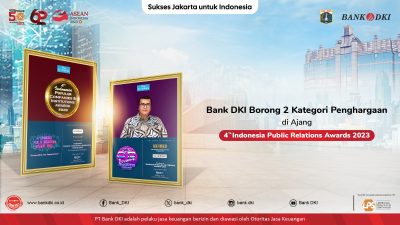 Di Ajang 4th Indonesia Public Relations Awards 2023, Bank DKI Borong 2 Kategori Penghargaan