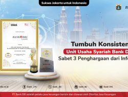 Tumbuh Konsisten, Unit Usaha Syariah Bank DKI Sabet 3 Penghargaan dari Infobank