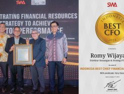 Romy Wijayanto, Direktur Keuangan & Strategi Bank DKI Raih Indonesia Best CFO 2023