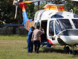 Kapolda Kalteng Gunakan Helikopter Pantau Karhutla