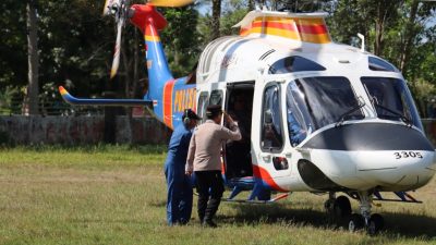 Kapolda Kalteng Gunakan Helikopter Pantau Karhutla