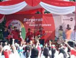 Relawan Kawan Juang Gelar Jalan Sehat Ganjar Pranowo di Bandung