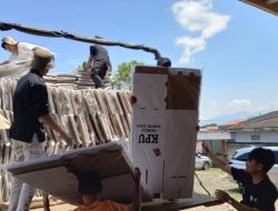 KPU Rejang Lebong Terima Pengiriman 4.110 Kotak Suara Pemilu 2024