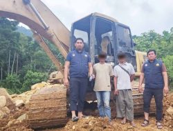 Polda Aceh Sita Alat Berat Tambang Ilegal di Aceh Selatan
