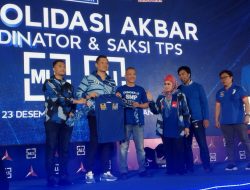 AHY Minta Amankan Suara Rakyat di TPS saat Hadiri Bimtek dan Konsolidasi Saksi,