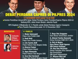 Jelang Debat Capres Kedua, KPU Umumkan 11 Nama Panelis