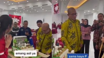 Viral di Medsos, Wasekjen PSI Pamer Video Potong Kue Ultah Ketua KPU RI Hasyim Asy’ari