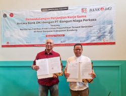 Gandeng PT Bangun Niaga Perkasa, Bank DKI Berikan Fasilitas Kredit Kepemilikan Kios di Pasar Sehat Banjaran