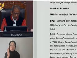 PSU di Ternate Selatan Karena Ketua KPPS Tak Tanda Tangani Surat Suara