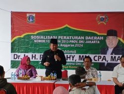 Haji Rasyidi Gelar Sosper di Ciracas Sekaligus Pamitan Kepada Warga
