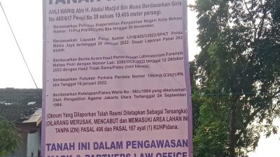 LKD2 Minta Pemkot Bekasi Libatkan Warga Korban Sengketa Lahan Pembangunan Folder di Kecamatan Bekasi Utara