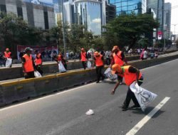 Dinas LH Terjunkan 800 Petugas Kebersihan, Pascapelantikan Prabowo-Gibran, Jakarta Kembali Kinclong