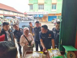 Pastikan Ketersediaan dan Stabilitas Harga Bapok, Tim Satgas Pangan Polda Jambi Sidak Pasar Angso Dua
