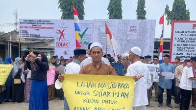 Warga Tolak Pembangunan Kantor Kelurahan di Lahan Masjid Raya Jatimulya