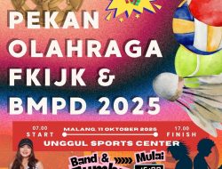 FKIJK dan BMPD Gelar Pekan Olahraga di Malang