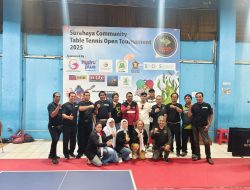 Libatkan 250 Orang Peserta Dari Berbagai Club, Surabaya Community Bali Gelar Event Tennis Meja