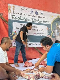 Balkoters Tebar Kepedulian saat Idul Adha, 2 Sapi dan 4 Kambing Disalurkan untuk Sesama