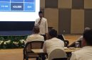 Menteri Sosial Saifullah Yusuf saat memberikan sambutan kepada peserta pelatihan Pengelolaan Barang Milik Negara 