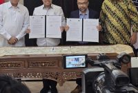 Memorandum of Understanding (MoU) berlangsung pada Senin, 11 Mei 2026, pukul 13.00 WIB, di Kantor Kementerian Ketenagakerjaan.