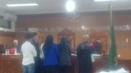 Suasana sidang di PN Sukabumi. (Foto: Eka Lesmana)