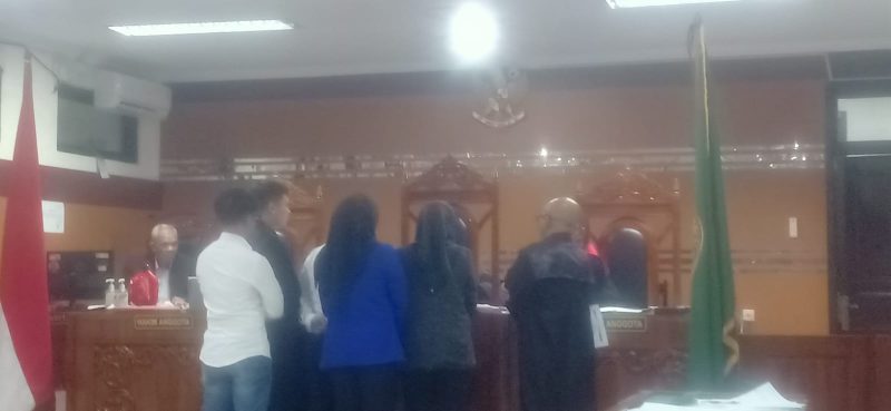 Suasana sidang di PN Sukabumi. (Foto: Eka Lesmana)