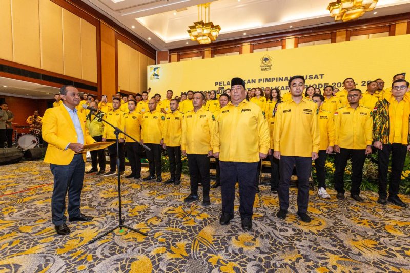 Dokumentasi pelantikan Pengurus Pusat AMPG Periode 2024-2029 (foto; dok. Mediakarya 