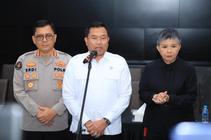 Wakil Kepala BGN Sony Sanjaya saat menggelar pers rilis