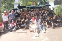 Sekretaris Jenderal DPP LSM PMPR Indonesia, Anggi Dermawan, saat menggelar aksi damai.
