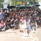 Sekretaris Jenderal DPP LSM PMPR Indonesia, Anggi Dermawan, saat menggelar aksi damai.