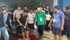 Proses penyembelihan hewan kurban di Nias Selatan