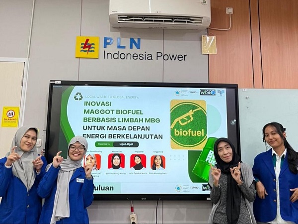 Mahasiswa ITPLN berhasil mengolah limbah organik program MBG menjadi biofuel berbasis maggot BSF.