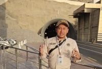 Kepala Badan Perlindungan Konsumen Nasional (BPKN), Prof. Muhammad Mufti Mubarok saat di terowongan Mina. 