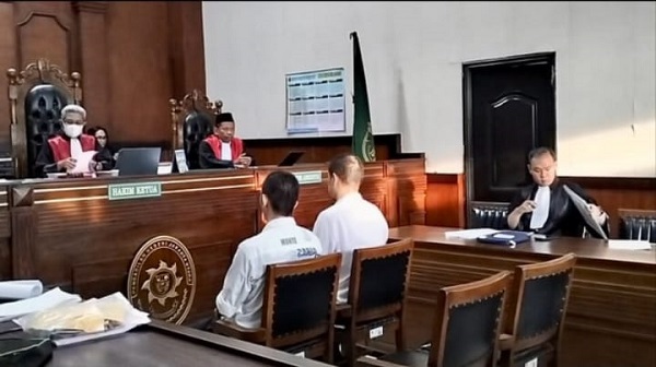 Sidang kasus dugaan penculikan anak di PN  Jakarta Utara. 