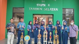SMPN 4 Tambun Selatan terus menorehkan prestasi membanggakan di berbagai bidang.  (Foto: Supriyadi)