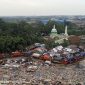 Tumpukan sampah yang menjadi pemandangan sehari hari di wilayah Bantargebang. 