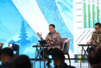 Dirjen Keuda Kemendagri Agus Fatoni di acara Regional Financial Discussion bertema “Pengelolaan Keuangan Daerah dan Creative Financing” yang digelar di Grand Ballroom Yogyakarta Marriott Hotel, Kamis (4/6/2026).
