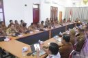 Kondisi Rapat Koordinasi (Rakor) Organisasi Perangkat Daerah (OPD) di lingkungan Pemerintah Kabupaten Nias Selatan. (Foto: Mediakarya)