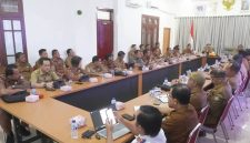 Kondisi Rapat Koordinasi (Rakor) Organisasi Perangkat Daerah (OPD) di lingkungan Pemerintah Kabupaten Nias Selatan. (Foto: Mediakarya)