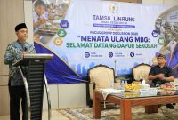 Tamsil dalam Diskusi Media Forum Jurnalis Merdeka bertajuk “Menata Ulang MBG: Selamat Datang Dapur Sekolah” di Jakarta, Rabu, (10/6/2026).