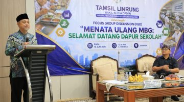 Tamsil dalam Diskusi Media Forum Jurnalis Merdeka bertajuk “Menata Ulang MBG: Selamat Datang Dapur Sekolah” di Jakarta, Rabu, (10/6/2026).