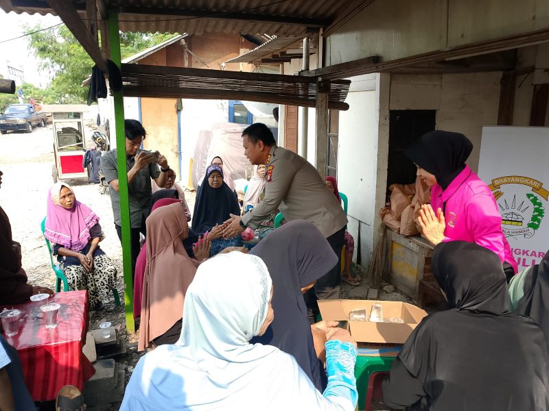 Kapolres Metro Bekasi Kota Kombes Pol Kusumo Wahyu Bintoro saat kegiatan Jakarta On The Spot di Harapan Mulya