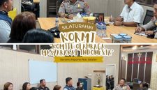 Kapolres Nias Selatan saat menerima KORMI