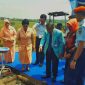 Nannie Hadi Tjahjanto saat meletakkan batu pertama pembangunan SMA Pradita Dirgantara. (Foto: ist)