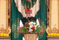 Bupati Tabanan I Komang Gede Sanjaya membuka Parade Gebogan dan Baleganjur 2026 di Ulun Danu Beratan dan The Blooms Bali.