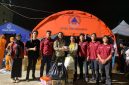 Kegiatan kemanusiaan dengan menyalurkan bantuan kepada warga terdampak kebakaran di kawasan Jiung, Kemayoran, Jakarta Pusat, pada Senin (9/6/2026).
