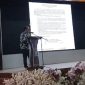 Sekjen bapera Jabar Asep Suparman saat memberikan sambutan dalam rakerda Bapera se-Jawa Barat.